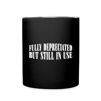 Entièrement amorti mais toujours en service 32 - Mug uni - noir - Devant