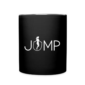 Jump Design for Rope Jumpers - Full Colour Mug - black - Front