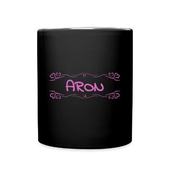 Aron comme nom - Mug uni - noir - Devant