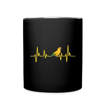 Parakeet, Parrot, Parakeet, Bird - Full Colour Mug - black - Front