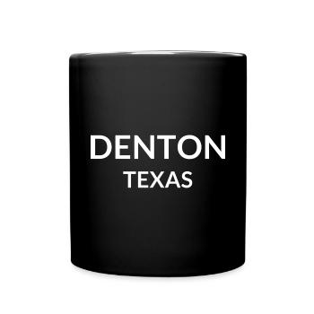 Denton Texas USA - Tasse einfarbig - Schwarz - Vorne