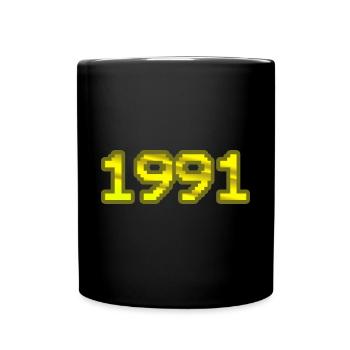 1991 - Tasse einfarbig - Schwarz - Vorne