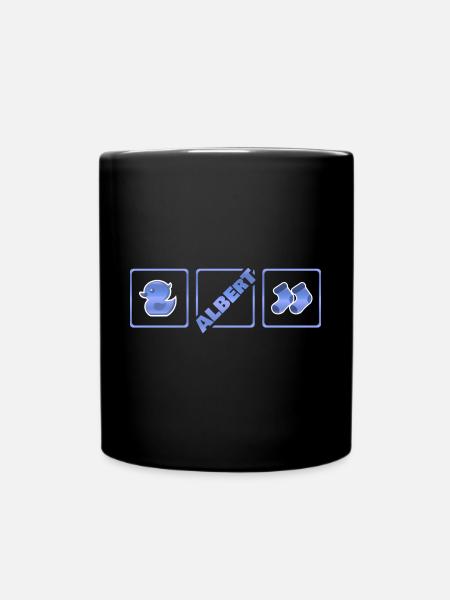 Geschenk für Albert - Tasse einfarbig - Schwarz