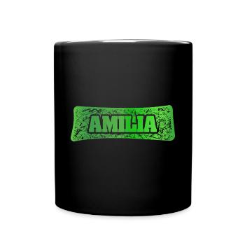 Amilia comme prénom - Mug uni - noir - Devant