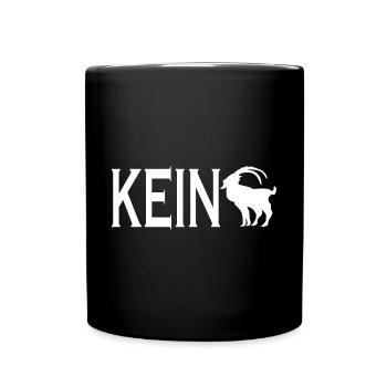 Kein Bock Drauf - Lustiges Männer Frauen Bock - Tasse einfarbig - Schwarz - Vorne