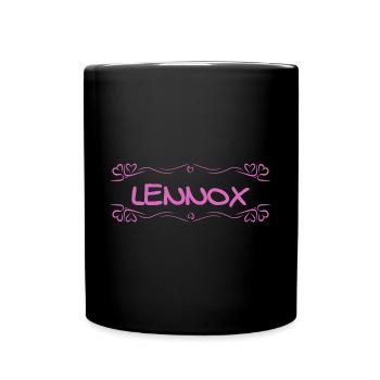 Name Lennox - Tasse einfarbig - Schwarz - Vorne