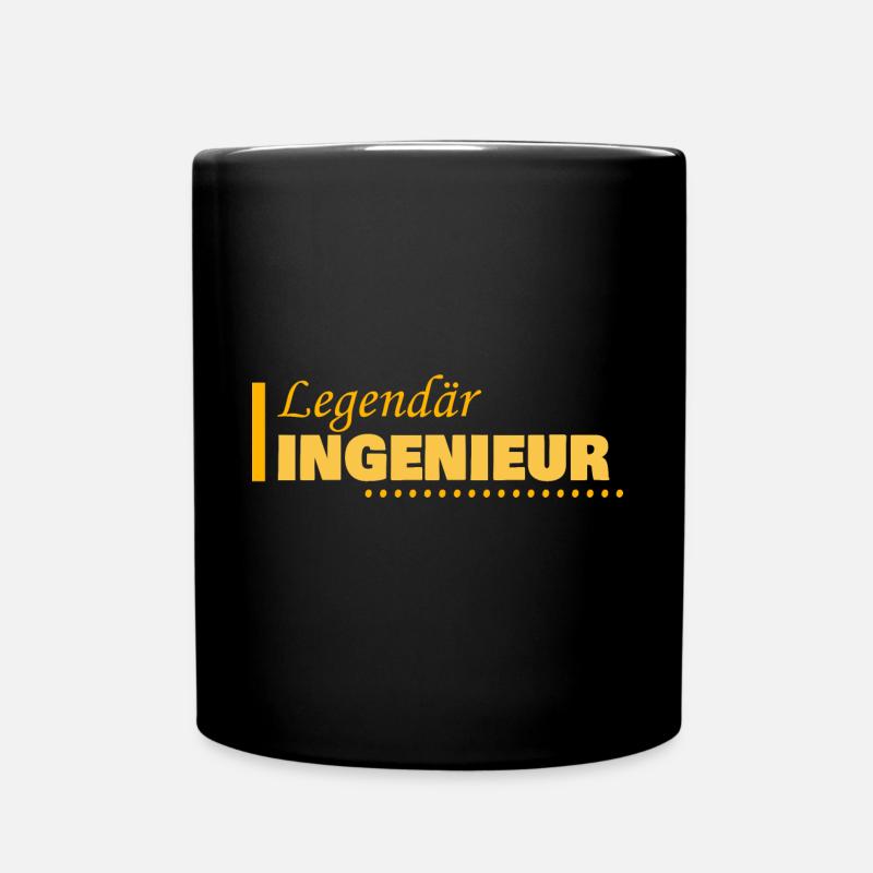 Beskæftigelse Ingeniør - Enfärgad mugg - svart