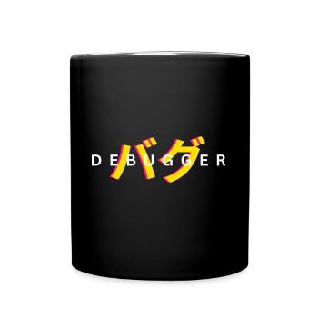 LUZILLION DEBUGGER PRINT FOR CODER AND GAMER - Tasse einfarbig - Schwarz - Vorne