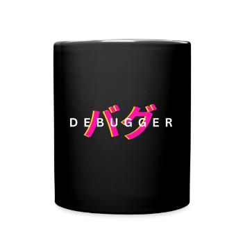 LUZILLION DEBUGGER PRINT FOR CODER AND GAMER - Tasse einfarbig - Schwarz - Vorne
