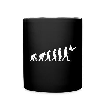Butterfly Insect Evolution of humans Animals - Full Colour Mug - black - Front