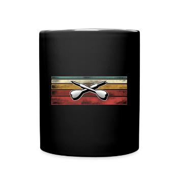 Darts Darten Dart - Tasse einfarbig - Schwarz - Vorne