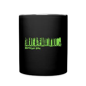 Mountain Bike - fahrrad rad - Tasse einfarbig - Schwarz - Vorne