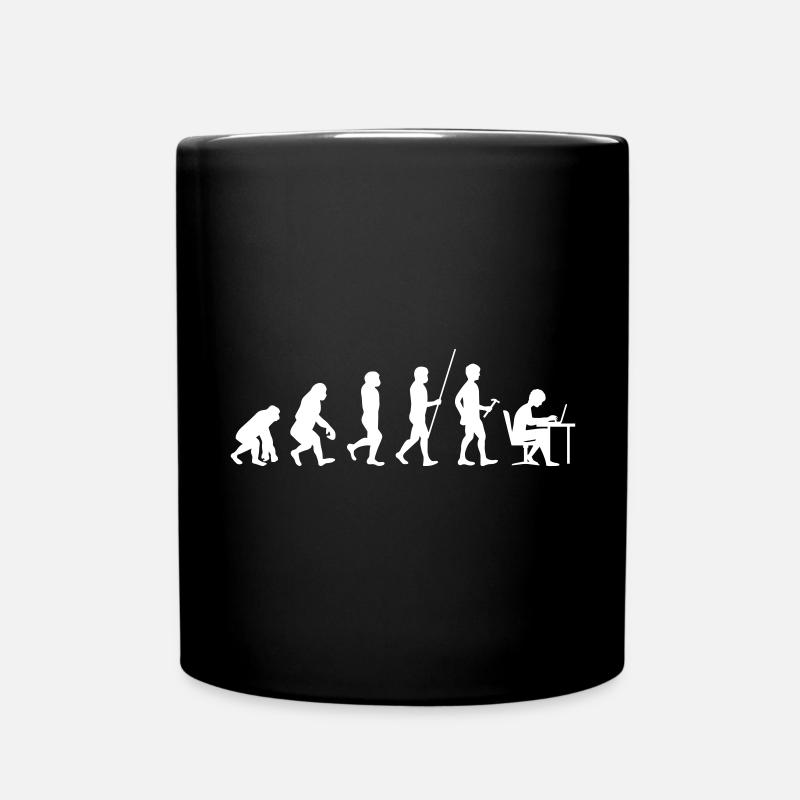 Evolution Programmierer Coder Entwickler Nerd Geek - Tasse einfarbig - Schwarz