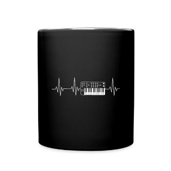 SYNTH HEART BEAT - Tasse einfarbig - Schwarz - Vorne