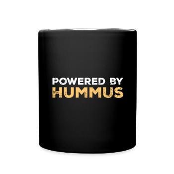 ALIMENTÉ PAR HUMMUS - Mug uni - noir - Devant