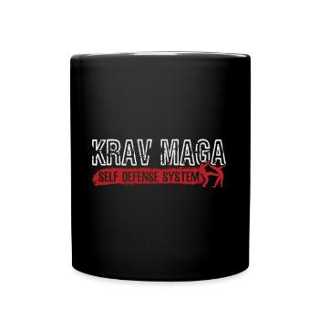Krav Maga - Tasse einfarbig - Schwarz - Vorne
