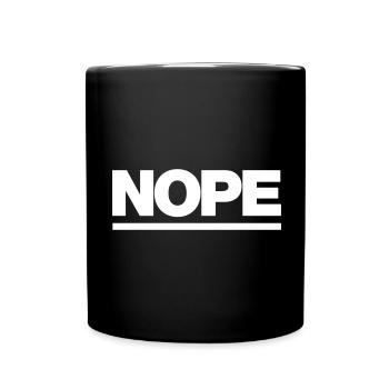 NEIN - Tasse einfarbig - Schwarz - Vorne