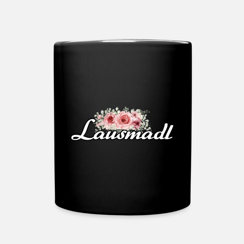 Lausmadl Bayern Bayerin Madl Spruch - Tasse einfarbig - Schwarz