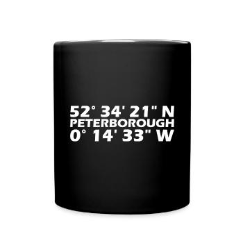Peterborough Coordinates - Full Colour Mug - black - Front