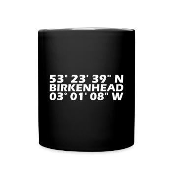 Birkenhead coordinates - Full Colour Mug - black - Front