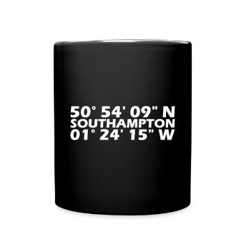 Southampton Coordinates - Full Colour Mug - black - Front