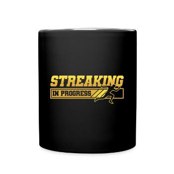 Motivation Streak Running Runner Marathon - Mug uni - noir - Devant