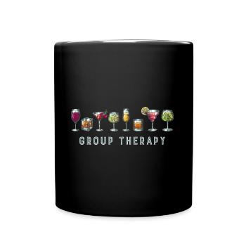 Cocktail Thérapie Barman Femmes Buveuse - Mug uni - noir - Devant