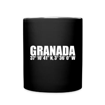 Coordonnées de Grenade - Mug uni - noir - Devant
