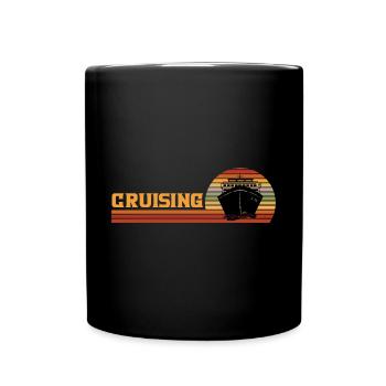 Kreuzfahrt - Tasse einfarbig - Schwarz - Vorne