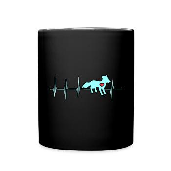 Polarfuchs - Tasse einfarbig - Schwarz - Vorne