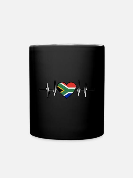 Südafrika - Tasse einfarbig - Schwarz