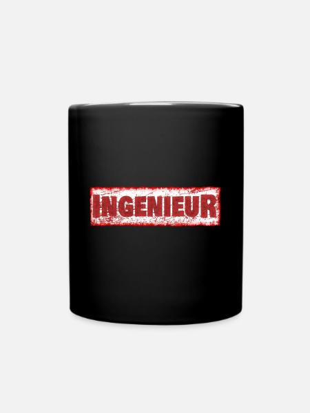 Ingenieur - Tasse einfarbig - Schwarz