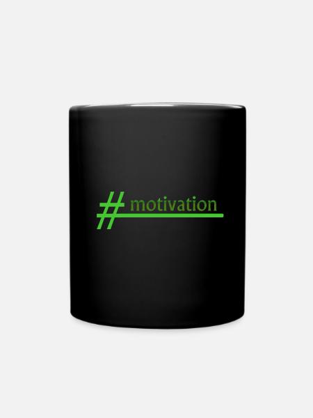 motivation - Tasse einfarbig - Schwarz