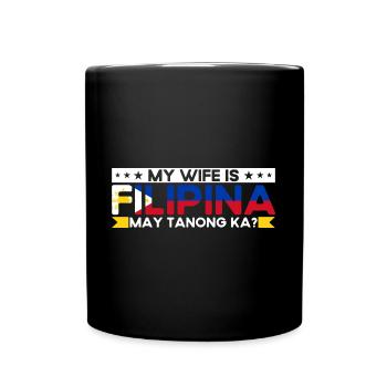 Philippines Philippine Flag - Full Colour Mug - black - Front