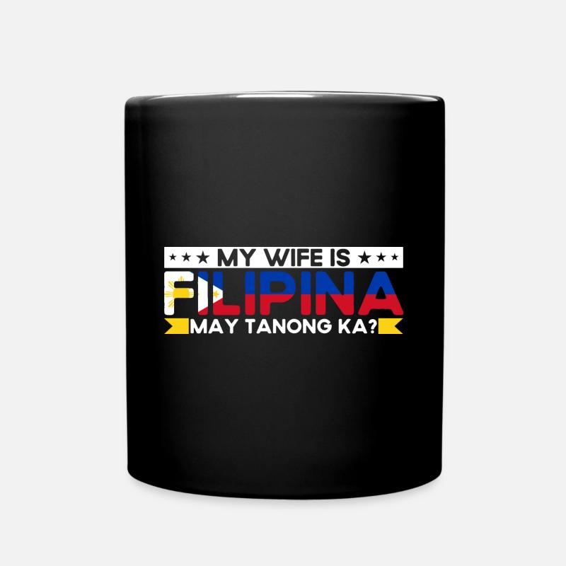 Philippines Drapeau philippin - Mug uni - noir