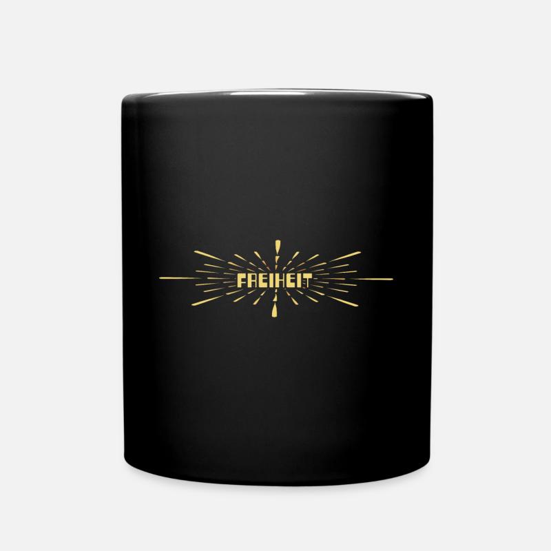 Freiheit - Tasse einfarbig - Schwarz
