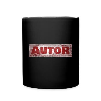 Von Beruf aus autor - Tasse einfarbig - Schwarz - Vorne