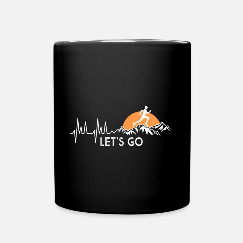 let s go trail running course à pied nature - Mug uni - noir