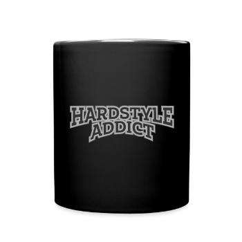 Hardstyle Addict Gabber Frenchcore Hard Techno - Full Colour Mug - black - Front