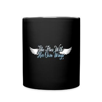 Oregon Map Motto Design für stolze Oregonians - Tasse einfarbig - Schwarz - Vorne