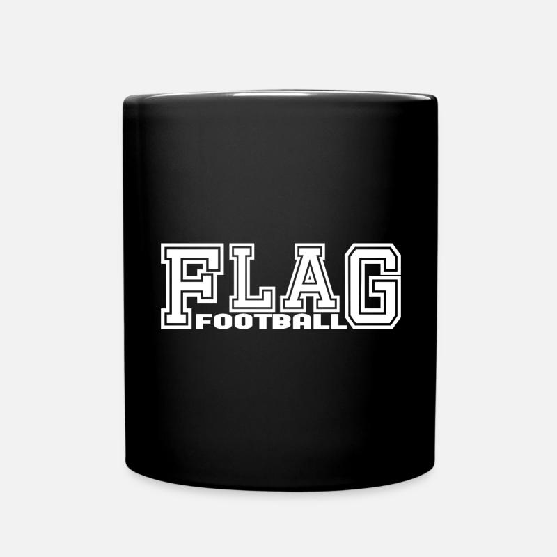 Flag Football Player et conception de joueur - Mug uni - noir