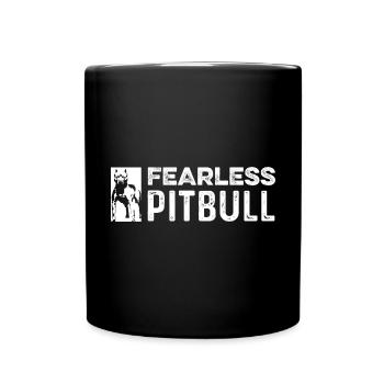 Fearless Pitbull Fearless or Brave Poison - Full Colour Mug - black - Front