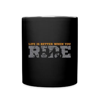Fatbike Fat Tire Bike Fette Reifen Fahrrad better - Tasse einfarbig - Schwarz - Vorne