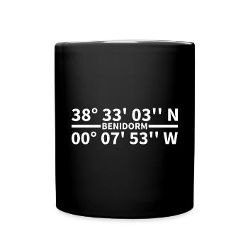 Benidorm coordinates - Full Colour Mug - black - Front