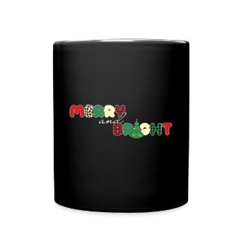 Weihnachten Weihnachtsmann Geschenke - Tasse einfarbig - Schwarz - Vorne