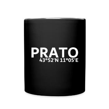 Coordonnées de Prato - Mug uni - noir - Devant