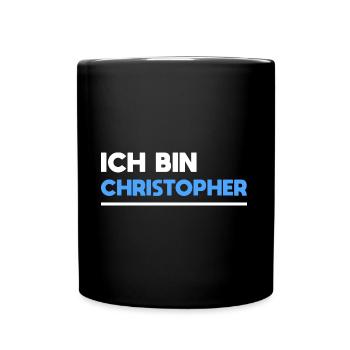 Christopher Name Spruch für stolze Christopher - Tasse einfarbig - Schwarz - Vorne