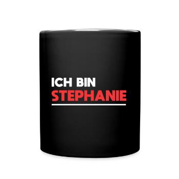 Stephanie Name Spruch für stolze Stephanies - Tasse einfarbig - Schwarz - Vorne
