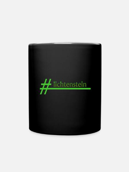 lichtenstein - Tasse einfarbig - Schwarz