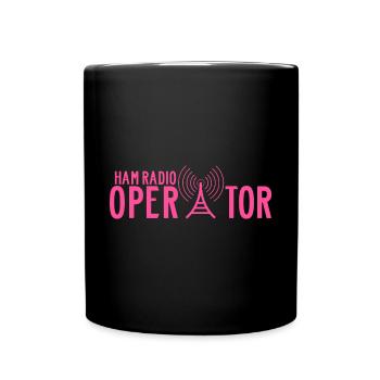 Ham Radio Operator Amateurfunk Amateurfunker Mama - Tasse einfarbig - Schwarz - Vorne